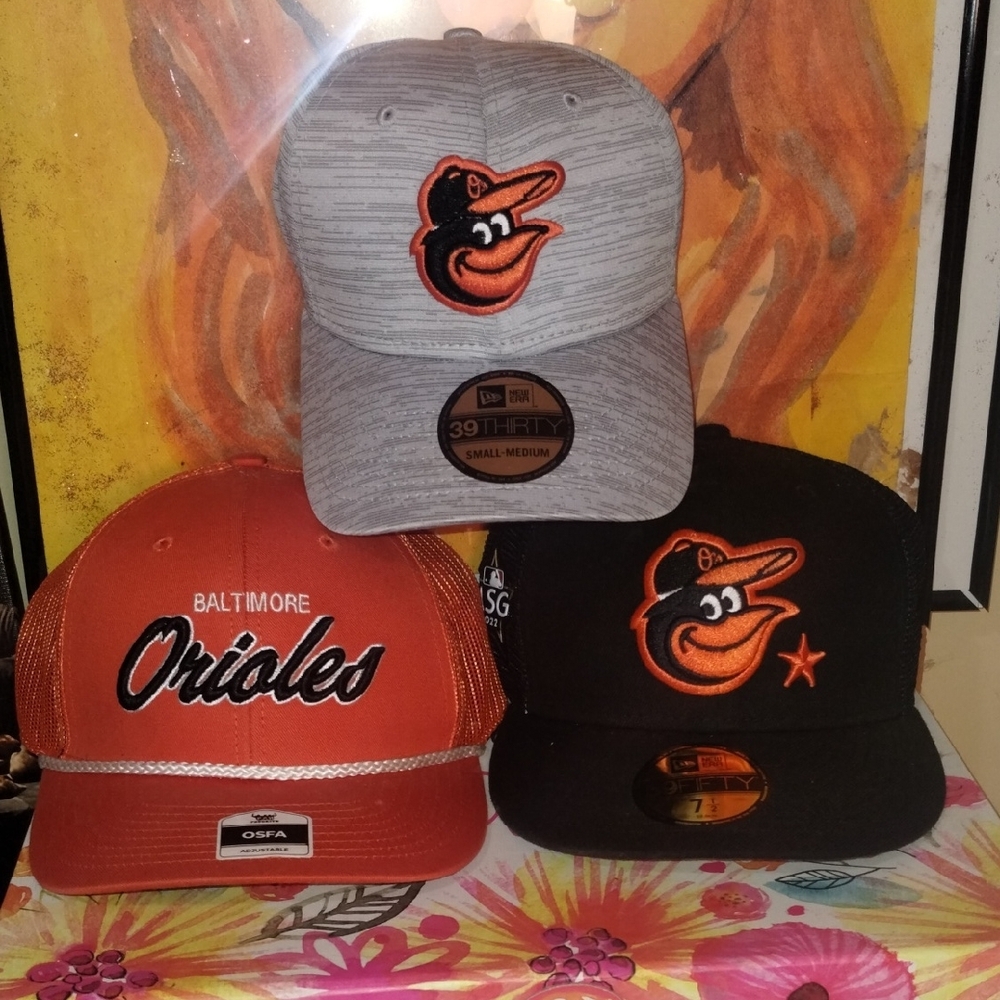 Orioles Baseball Caps Set